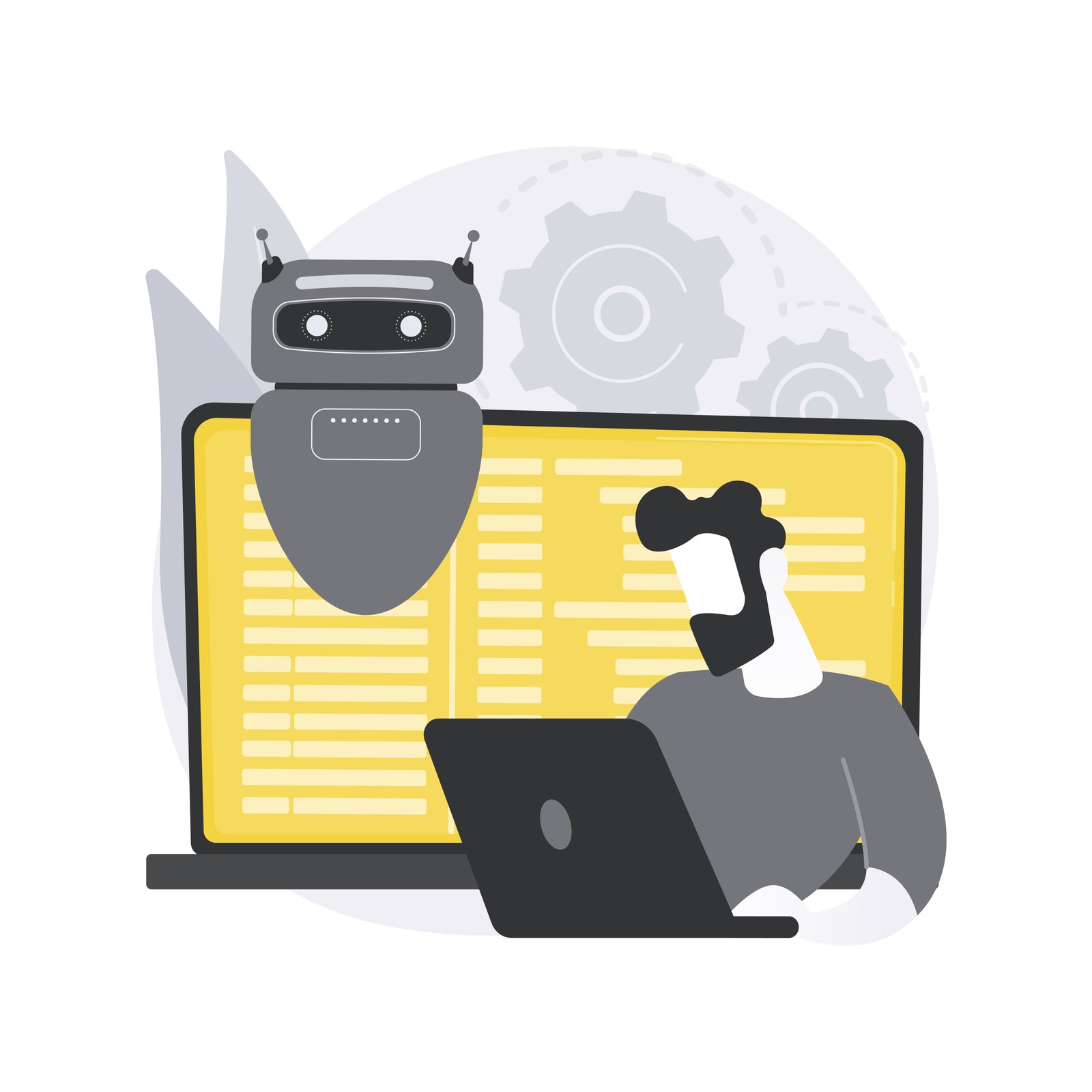 Open automation architecture abstract concept vector illustration.